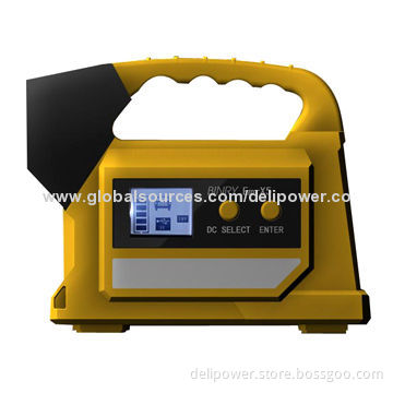 Car battery charger with 5V/12V/19V DC output, built by four high-performance, 4,400mAh LiFwP04